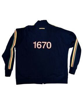 RARE Hudson’s Bay HBC Signature 1670 Heritage Track Jacket in French Terry